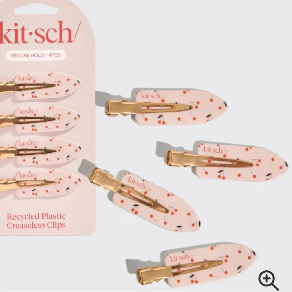 Kit*sch Cherry Print Creaseless Clips